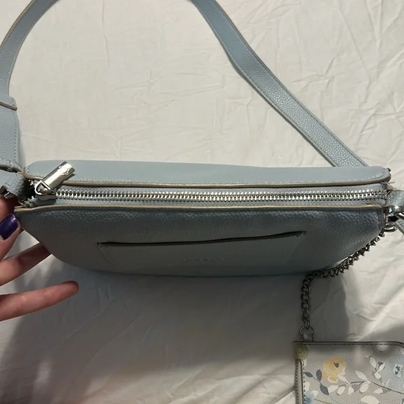 Nanette Lepore Light Blue Crossbody with Card Holder/Wallet - Picture 10 of 16